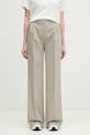 Coperni pantaloni Wide Leg Tailored drept bej COPP90F3004