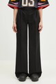 Coperni pantaloni Wide Leg Tailored drept negru COPP90F3004