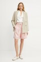 BOSS pantaloni scurți din lână 50537395 roz SS25