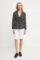 BOSS szorty z domieszką lnu 50537403 biały SS25