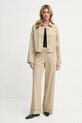 Штани Samsoe Samsoe SAESMELLA F25100010 бежевий SS25