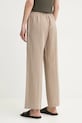 Одяг Штани з домішкою льону Samsoe Samsoe SAHANI F25100013 бежевий