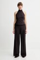 Remain pantaloni din lână 502473578 maro SS25