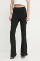 Guess pantaloni EVELINA panza negru W4YB01.KCBO2