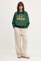 Lněné kalhoty Superdry W7011182A.2PQ béžová SS25