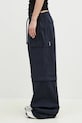 Ottolinger pantaloni Baggy Cargo 106.200106.02 bleumarin SS25
