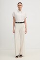 Calvin Klein spodnie K20K208217 beżowy SS25
