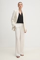 Calvin Klein pantaloni in lino misto K20K208381 beige SS25