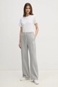 Хлопковые спортивные штаны Tommy Hilfiger WW0WW44678 серый SS25