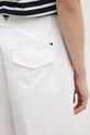 Bavlnené nohavice Tommy Hilfiger WW0WW45487 biela