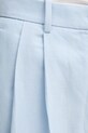 Tommy Hilfiger spodnie z domieszką lnu niebieski WW0WW45460