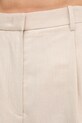Tommy Hilfiger spodnie z domieszką lnu beżowy WW0WW45460