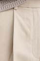 Kalhoty s příměsí lnu Tommy Hilfiger béžová WW0WW45461