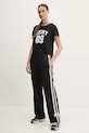 Dkny spodnie dresowe bawełniane DP5P3616 czarny SS25