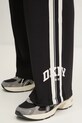 Dkny spodnie dresowe bawełniane czarny DP5P3616