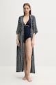 Ogrtač za plažu Tommy Hilfiger UW0UW05960 mornarsko plava SS25