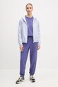 Puma pantaloni de trening din bumbac 685667 violet SS25