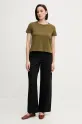 Calvin Klein Jeans spodnie z domieszką lnu J20J225340 czarny SS25