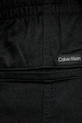 Calvin Klein Jeans spodnie z domieszką lnu czarny J20J225340