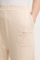 Calvin Klein Jeans pamut melegítőnadrág bézs J20J225355