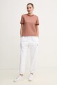 Calvin Klein Jeans spodnie dresowe LV047B235G biały SS25