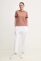 Παντελόνι φόρμας Calvin Klein Jeans LV047B235G λευκό NC25
