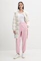 Calvin Klein Jeans spodnie dresowe LV047B235G różowy AW25