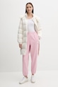 Calvin Klein Jeans pantaloni de trening LV047B235G roz NC25