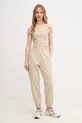 Calvin Klein Jeans spodnie dresowe LV047B235G beżowy SS25