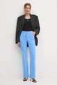 Morgan pantaloni PEMAK PEMAK albastru SS25