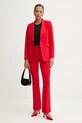Fracomina pantaloni FR25SVA004W42901 rosu SS25