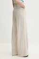 Ρούχα Παντελόνι με λινό μείγμα Fracomina FS25SV3007W788N8 μπεζ