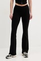 Guess spodnie dresowe CROCUS z elastanem czarny V5GB11.KCRS2