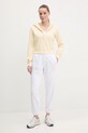 Guess pantaloni de trening YARROW V5GB15.KCRT1 alb SS25