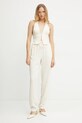 Elisabetta Franchi pantaloni PA09152E2 bej SS25