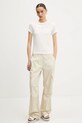 Nohavice Tommy Jeans DW0DW20350 béžová SS25