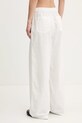 Одяг Штани з домішкою льону Tommy Jeans DW0DW20352 бежевий
