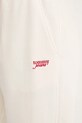 Tommy Jeans pantaloni tuta di cotone beige DW0DW20670