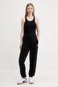 Хлопковые спортивные штаны Tommy Jeans DW0DW20670 чёрный SS25