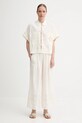 Sessun pantaloni de bumbac 25207013 bej SS25