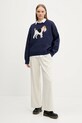 Hollister Co. pantaloni KI356.4220.101 bej SS25