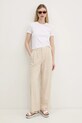 Hollister Co. pantaloni in lino KI356.5049.110 beige SS25