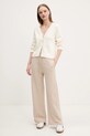 Спортен панталон Abercrombie & Fitch KI147.5036.114 бежов SS25