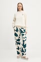 Abercrombie & Fitch spodnie lniane KI156.5135.238 beżowy SS25