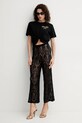 Liu Jo pantaloni WA5341.MS007 negru SS25