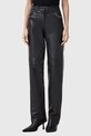 Δερμάτινο παντελόνι AllSaints SAIGE W031TC μαύρο SS25