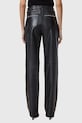Δερμάτινο παντελόνι AllSaints SAIGE W031TC μαύρο