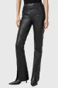 AllSaints pantaloni de piele CORA W030TC negru SS25