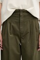 Carhartt WIP pantaloni de bumbac Leola Pant verde I033147.4106