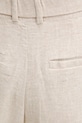 Ľanové nohavice Abercrombie & Fitch béžová KI156.5071.185